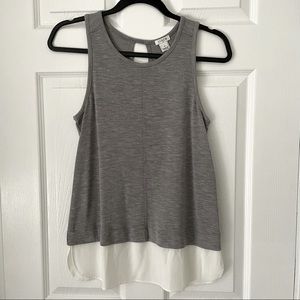 J Crew | Mixed Media Keyhole Back Blouse | XS